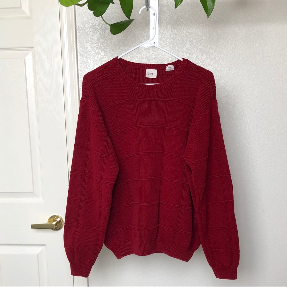 Vintage Arrow Oversized Knit Pullover